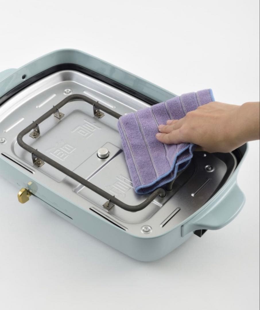 BRUNOホットプレート グランデサイズ（ブルーグレー） BOE026-BGY