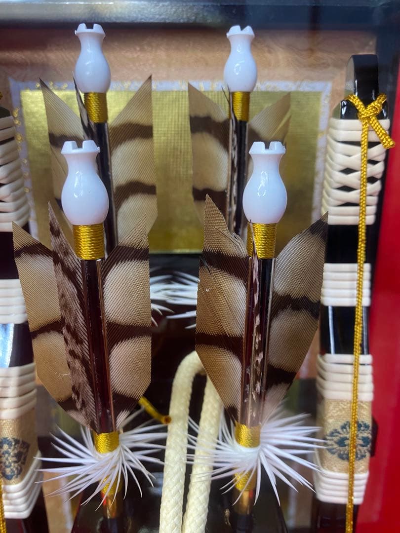 東京久月　破魔弓　ガラスケース・間口約１９×奥行約１７×高さ約１９㎝