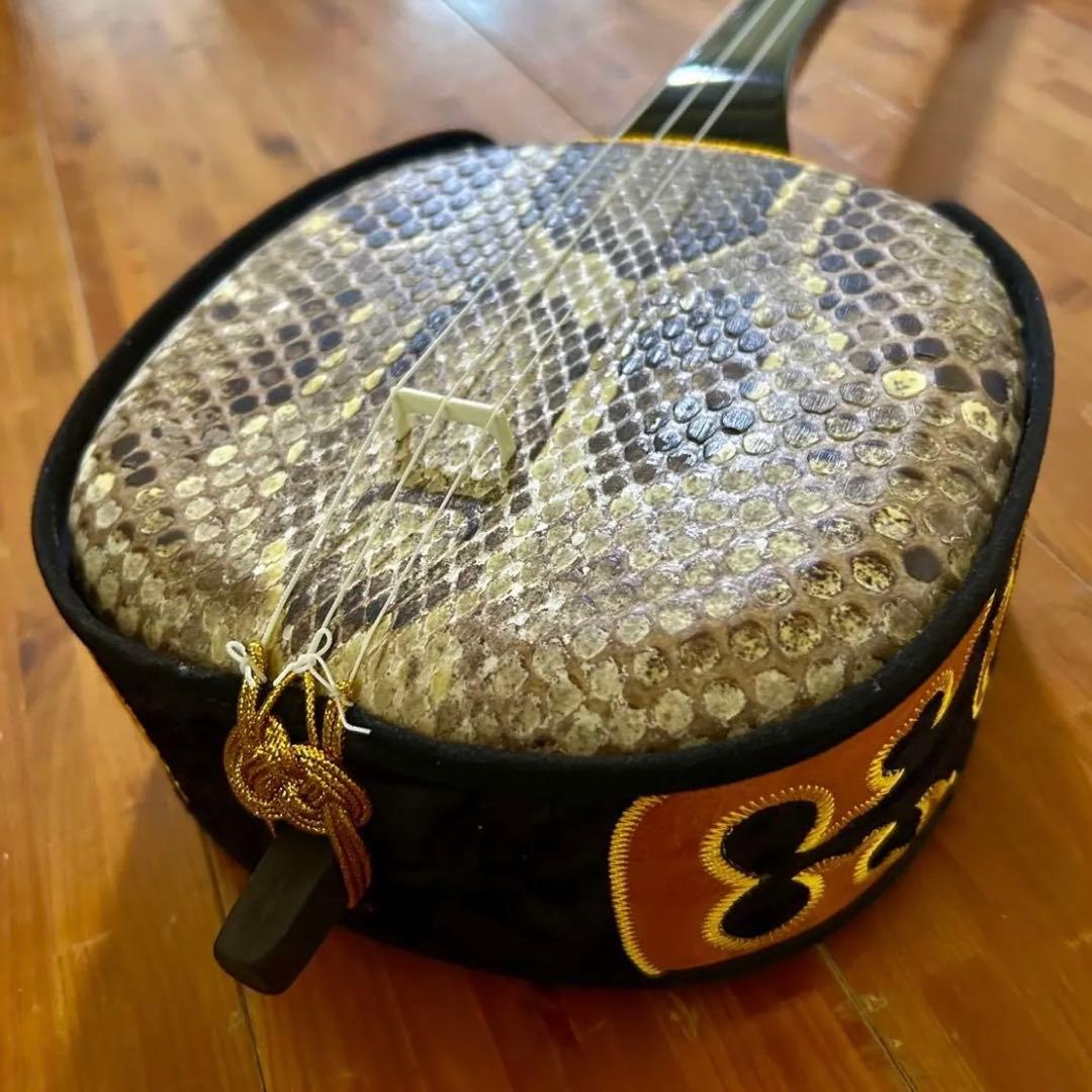 ◼️宮古島から❹ 本皮三線　女性　沖縄　初心者　サンプル音源　強化張 沖縄三線