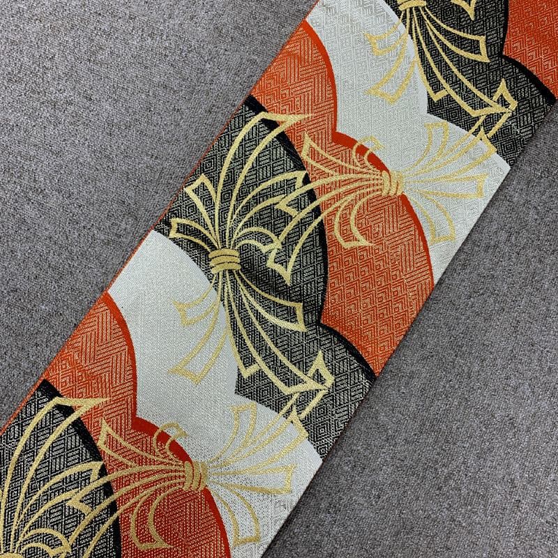 508ag90□七五三 七歳 女児 着物&袋帯 金駒刺繍 蝶 桜□美品