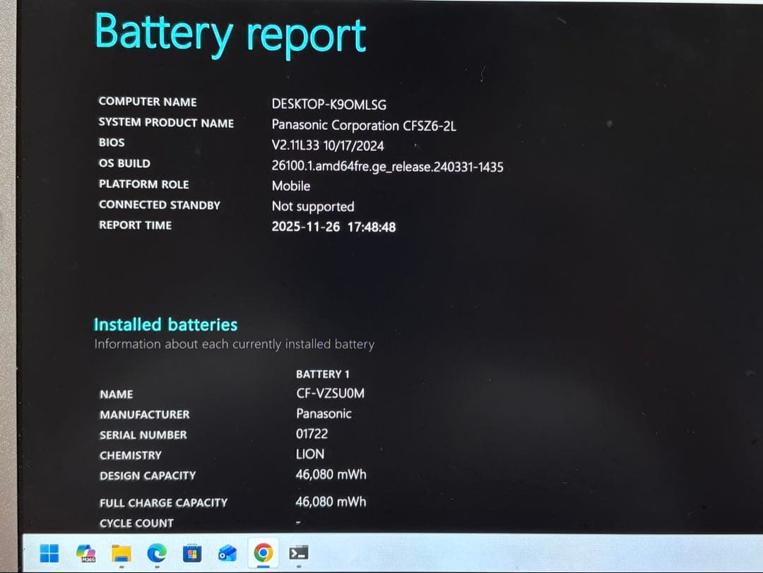 Panasonic レッツノート CF-SZ6【新品SSD256GB/8GB】