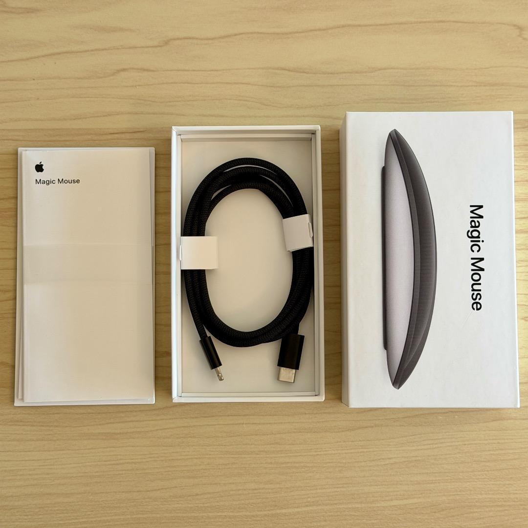 Apple Magic Mouse 2 本体 ブラック 箱・充電ケーブル付き
