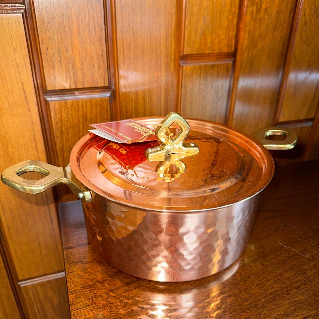 新光金属 銅製 両手鍋 20cm