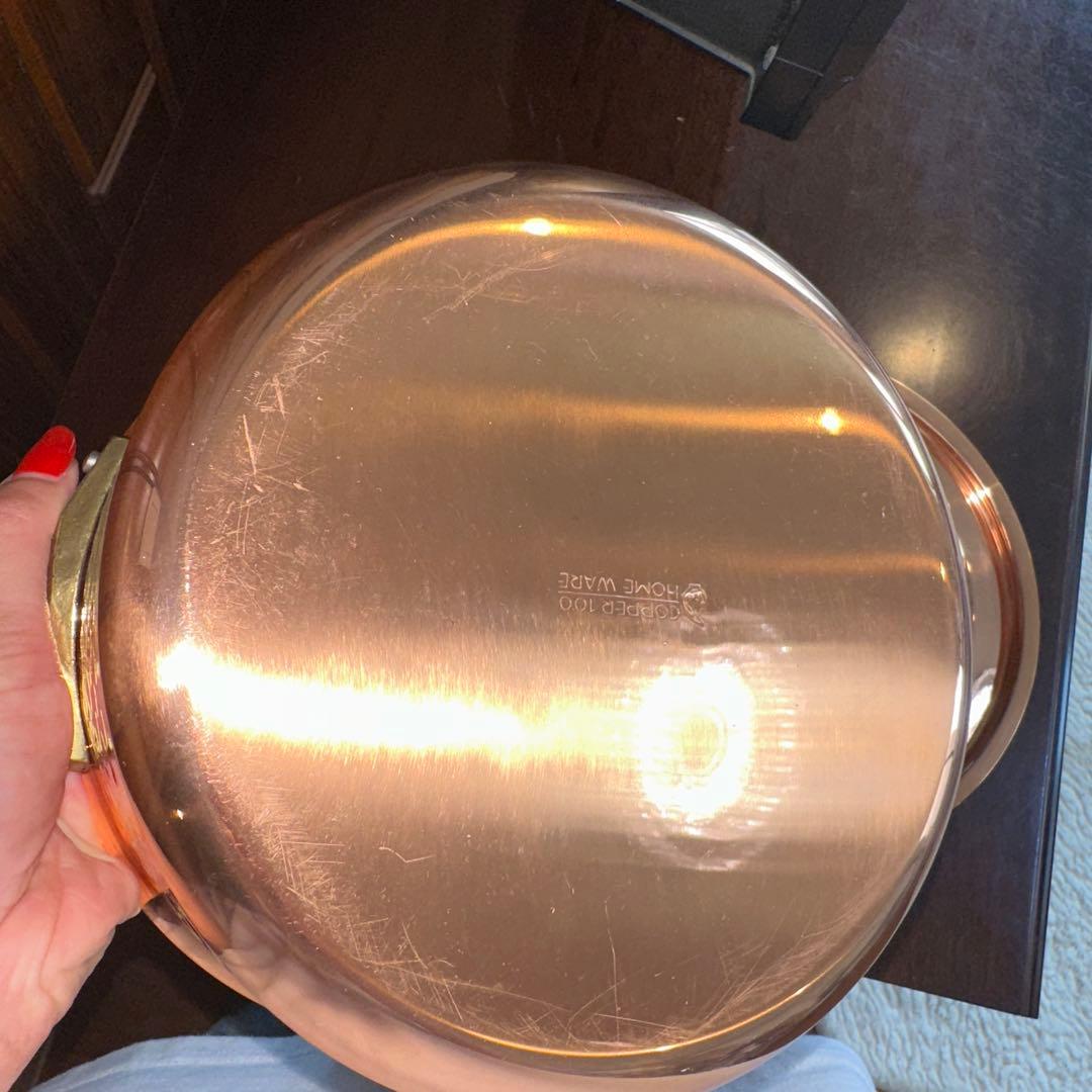 新光金属 銅製 両手鍋 20cm