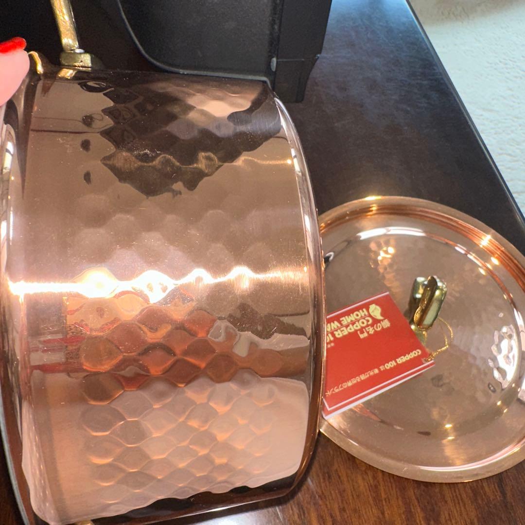 新光金属 銅製 両手鍋 20cm