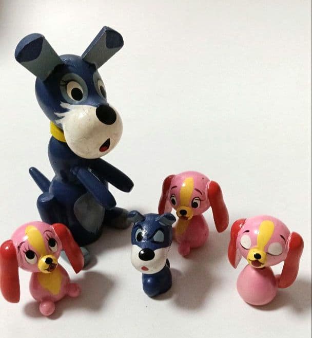 わんわん物語 犬の置物　こけし　レトロ　インテリア