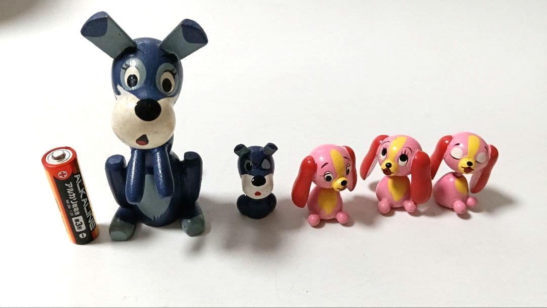 わんわん物語 犬の置物　こけし　レトロ　インテリア