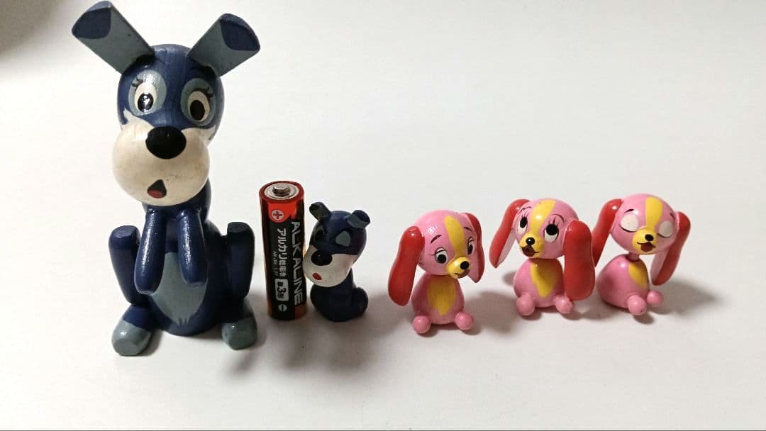 わんわん物語 犬の置物　こけし　レトロ　インテリア
