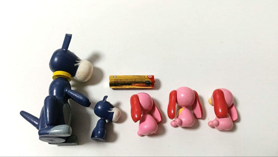 わんわん物語 犬の置物　こけし　レトロ　インテリア