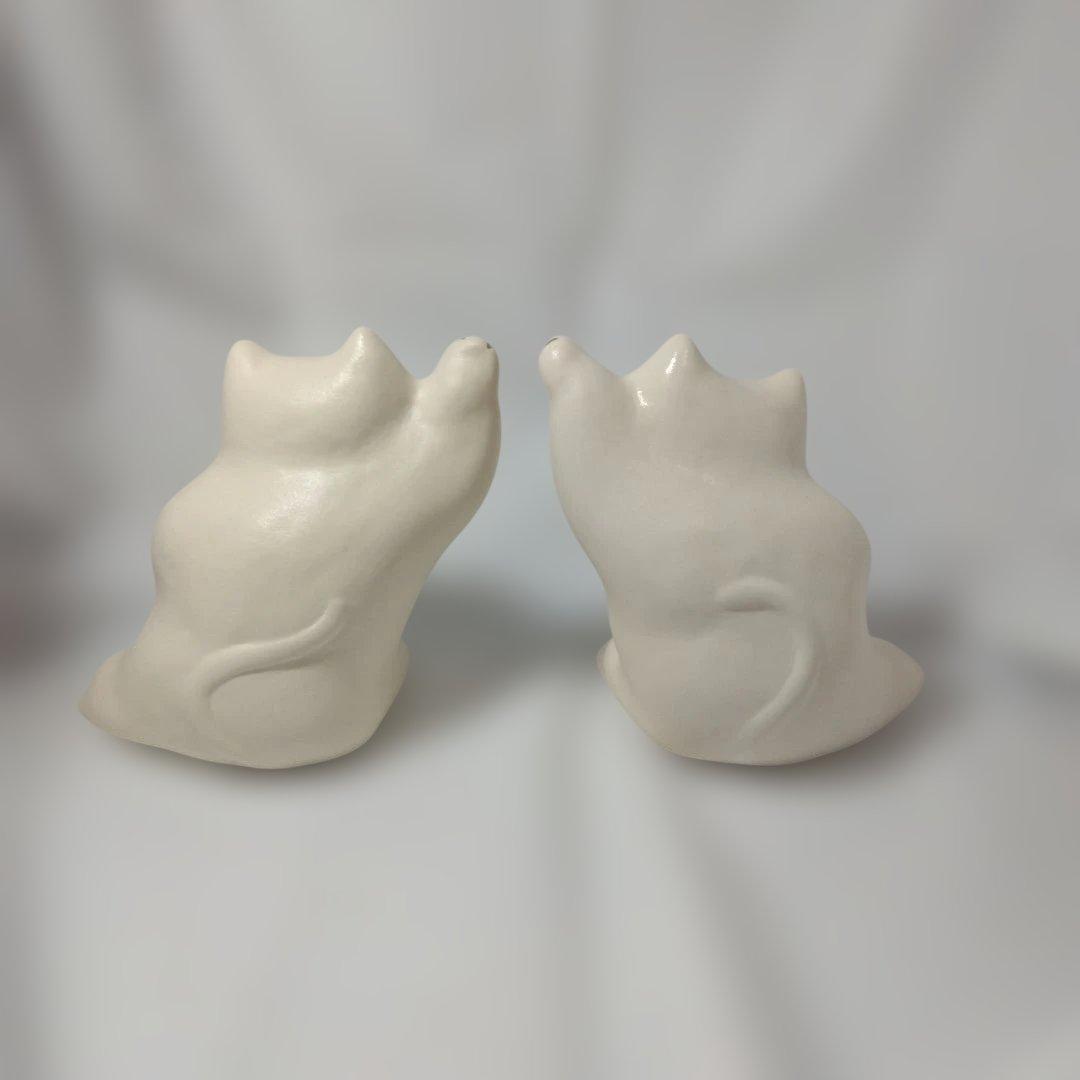 工房　輪葉葉　招き猫　湯布院　二体セット　A005