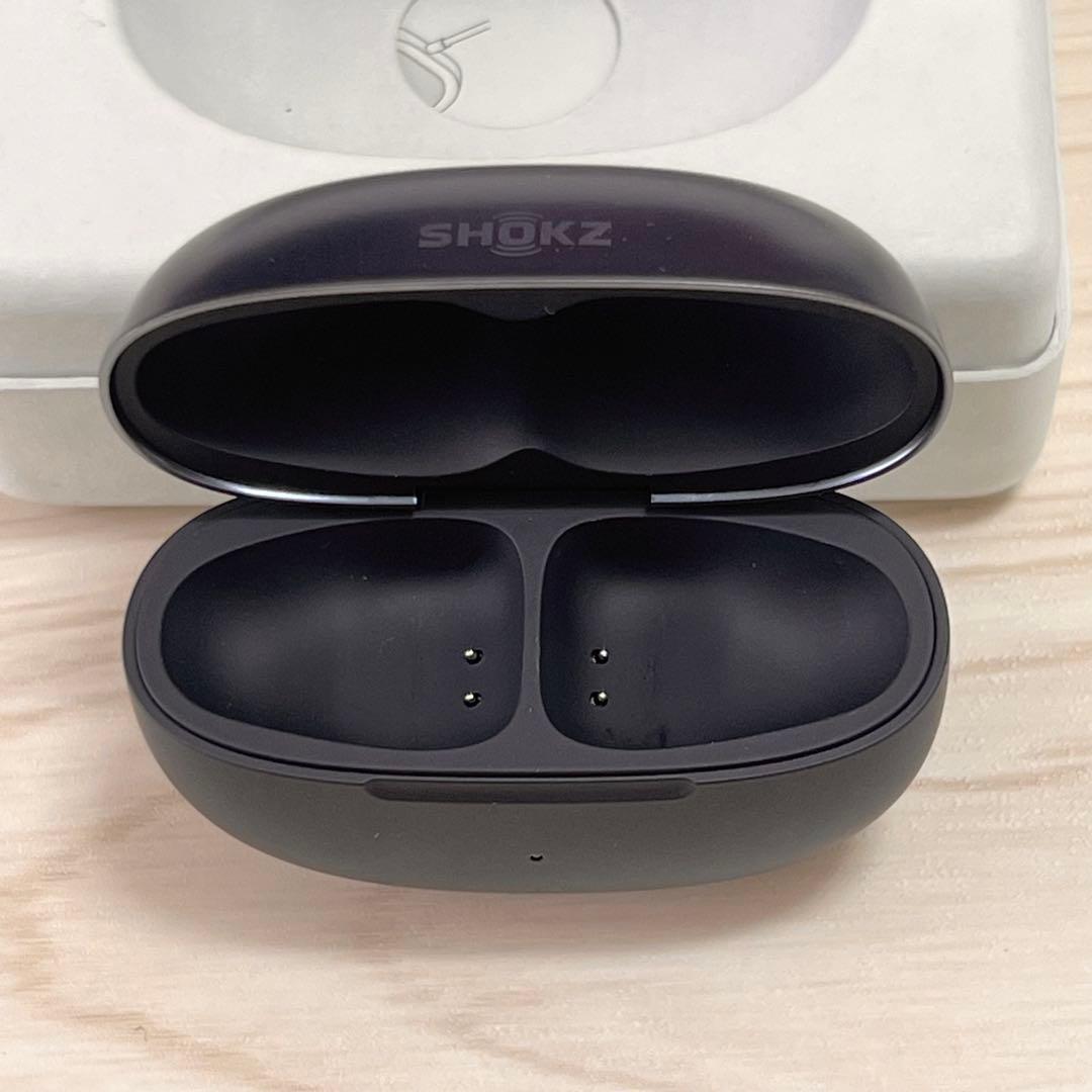 美品 SHOKZ ショックス イヤホン充電ケースのみ 動作確認済み ブラック