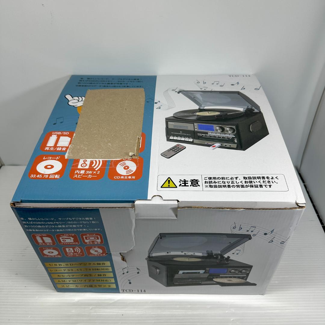 とうしょう コンパクトマルチプレーヤー TCD-114 レコード テープ