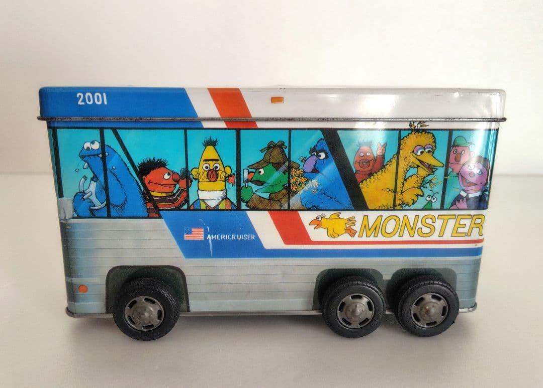 ヴィンテージ　USJ セサミストリート　ポップコーンケース　お菓子缶　4個