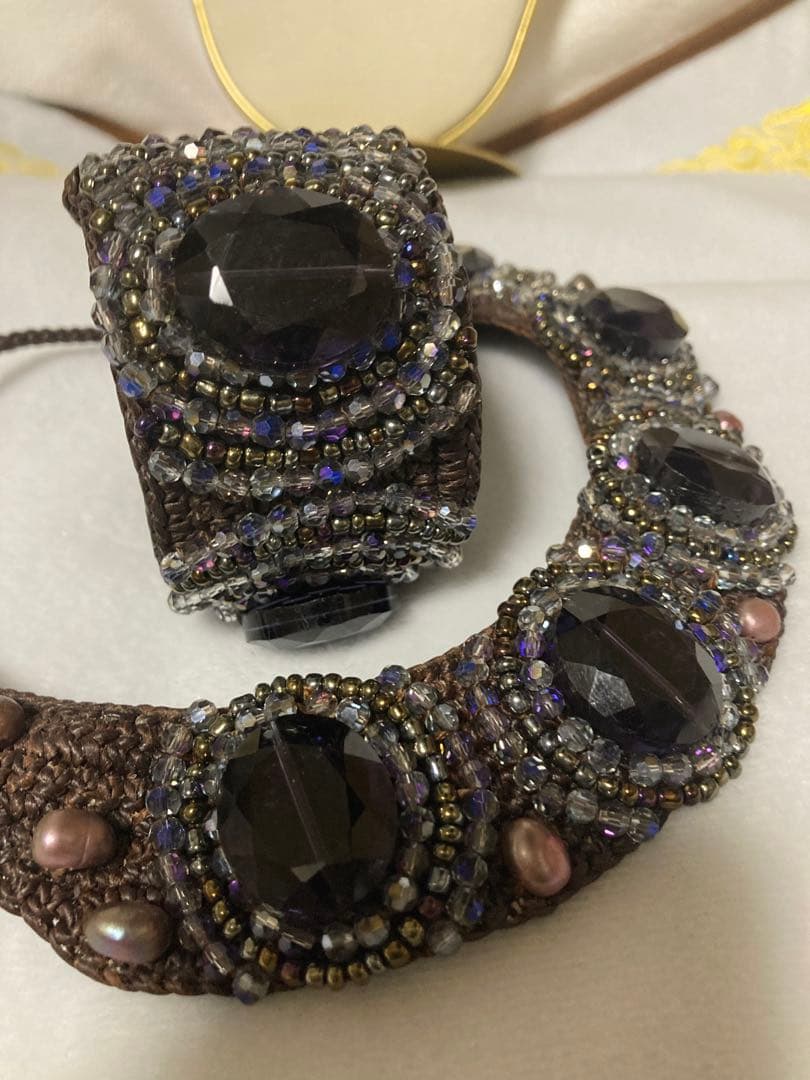 ハンドメイド ネックレスとブレスレット セット