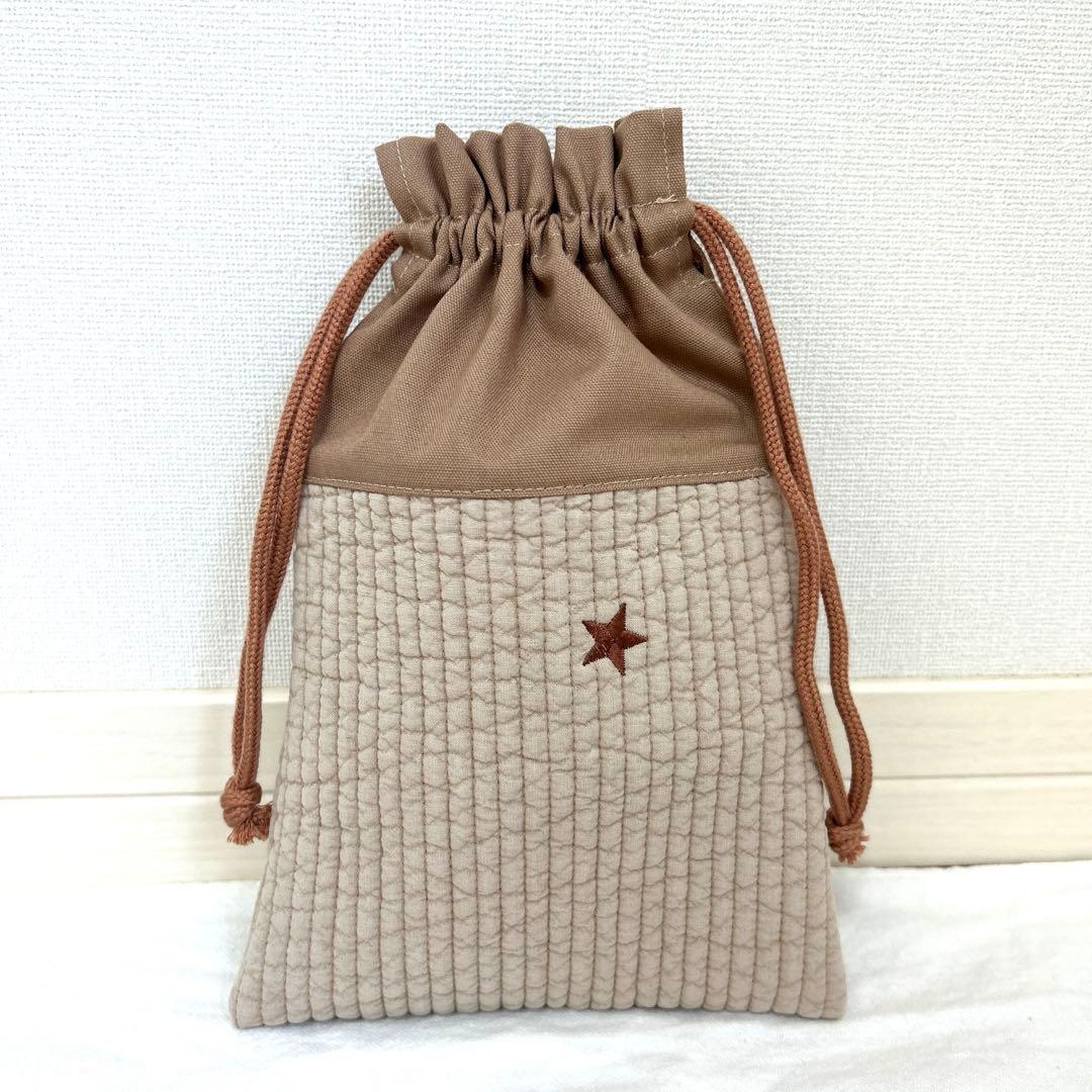 t*o様 入園入学4点セット　【ブラウン月と星ヌビ】　男の子　女の子　レッスンバ