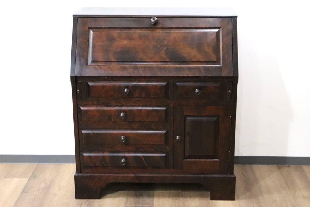 GMGN469○北海道民芸家具 ライティングビューロー 学習机 勉強机 書斎机