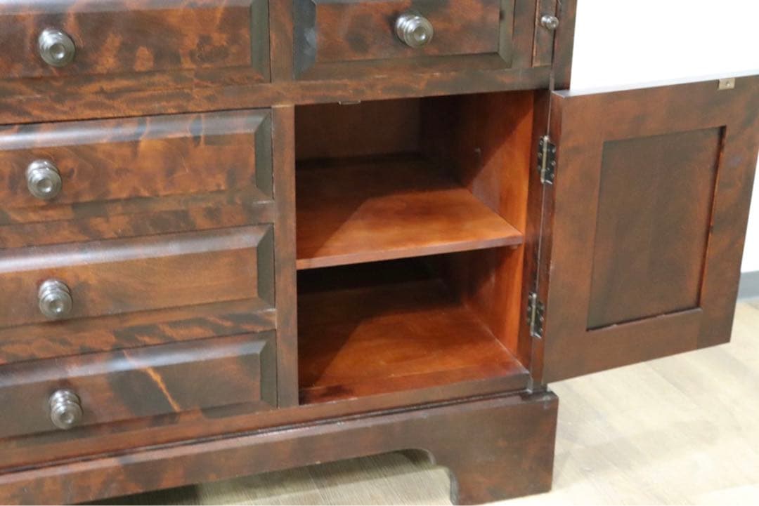 GMGN469○北海道民芸家具 ライティングビューロー 学習机 勉強机 書斎机