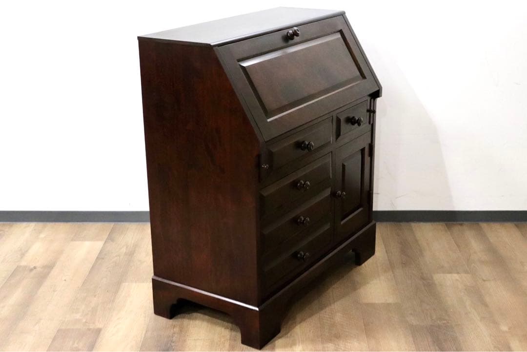 GMGN469○北海道民芸家具 ライティングビューロー 学習机 勉強机 書斎机