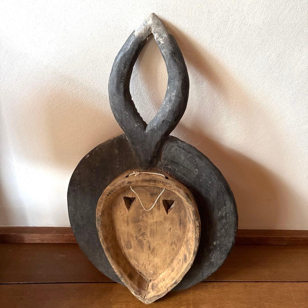 バウレ族プレプレマスク赤（52cm×32cm）