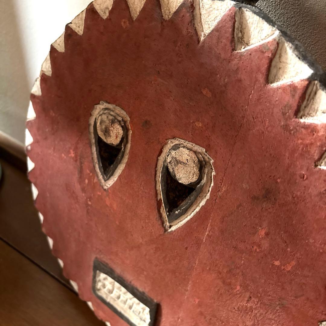 バウレ族プレプレマスク赤（52cm×32cm）