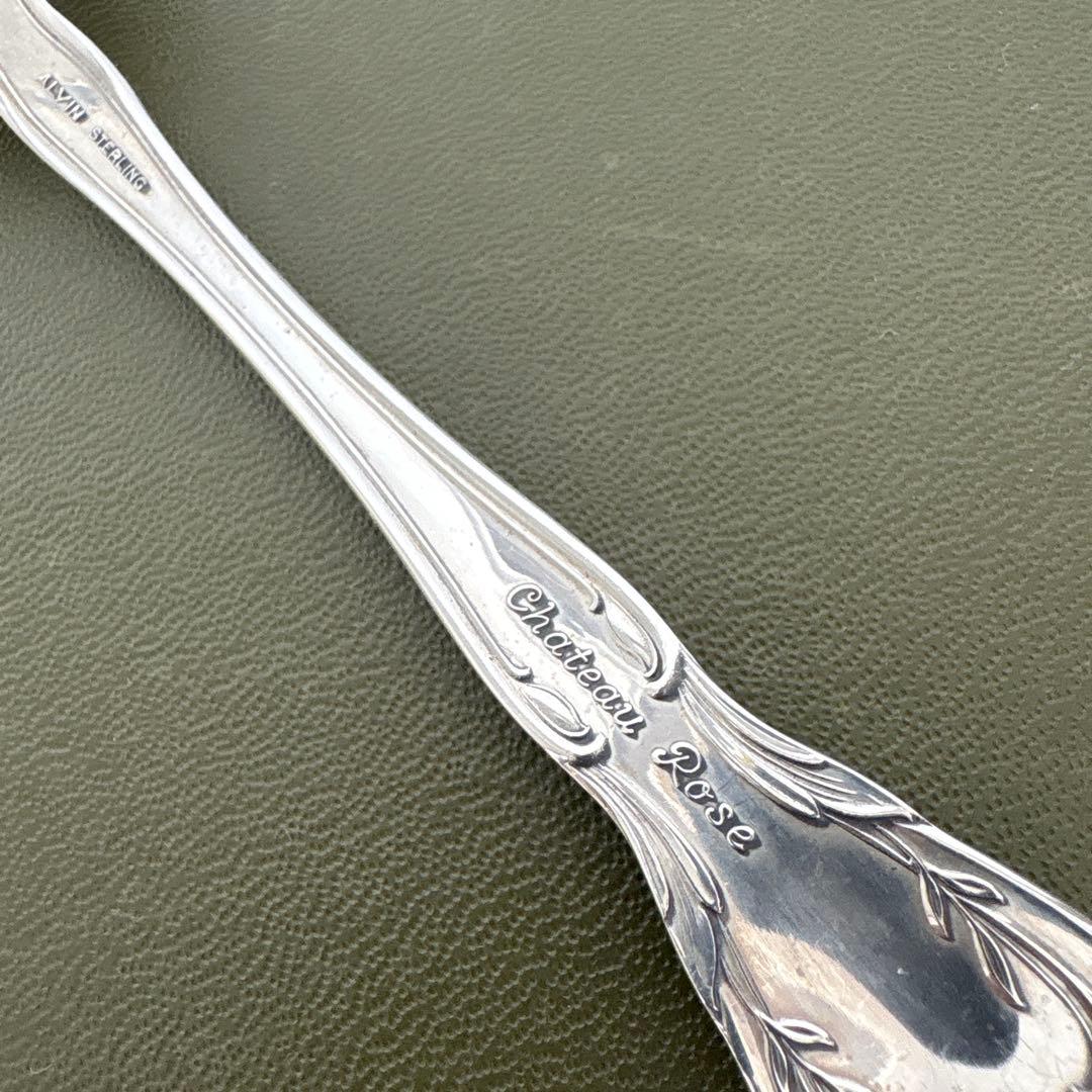 ALVIN STERLINGフォーク　純銀　ビンテージ　シャトーローズ　シルバー