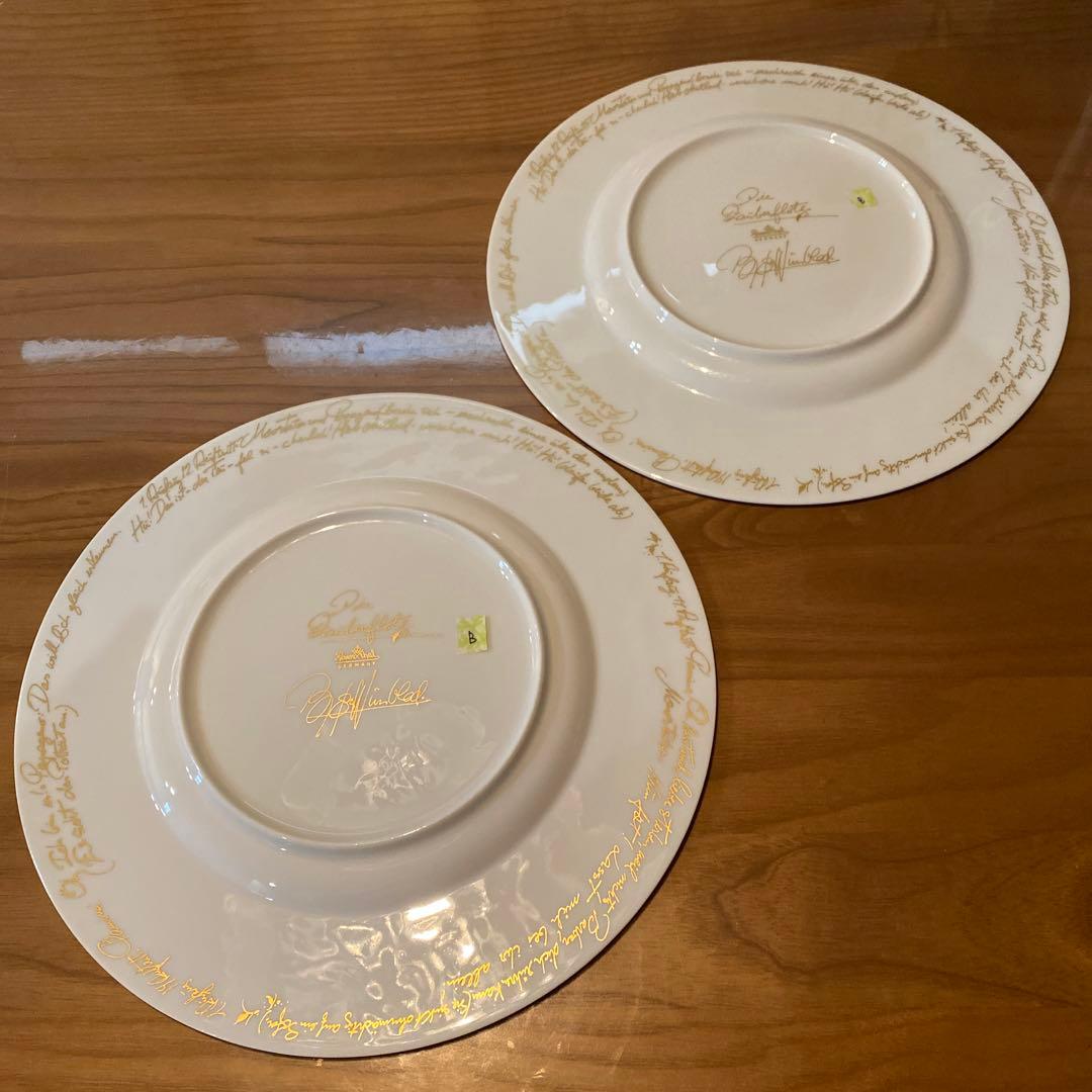 B 魔笛　ローゼンタール マテキ　プレート　大皿　26㎝　27㎝　ディナー　ペア