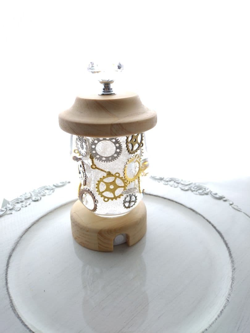 ハーバリウムランタン(歯車)