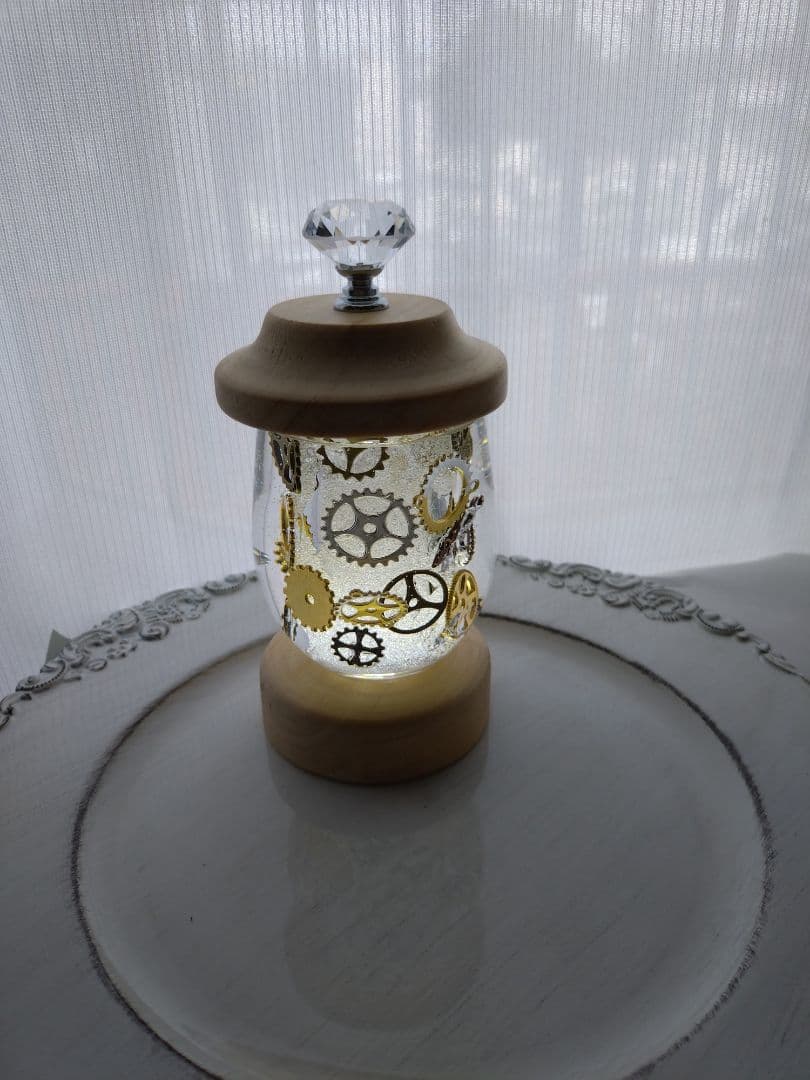 ハーバリウムランタン(歯車)