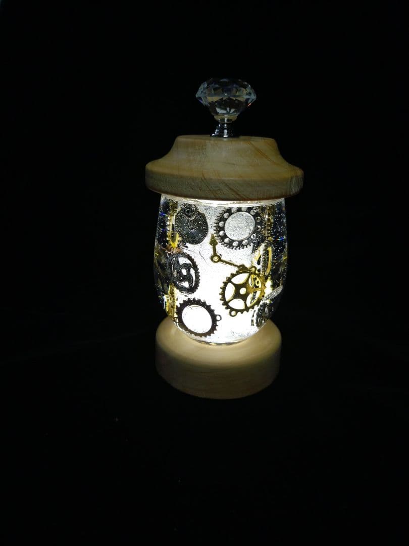 ハーバリウムランタン(歯車)