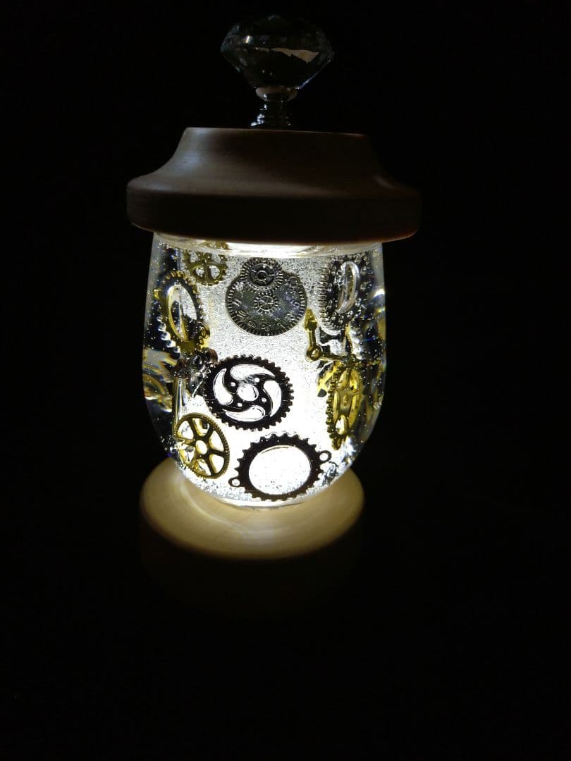 ハーバリウムランタン(歯車)