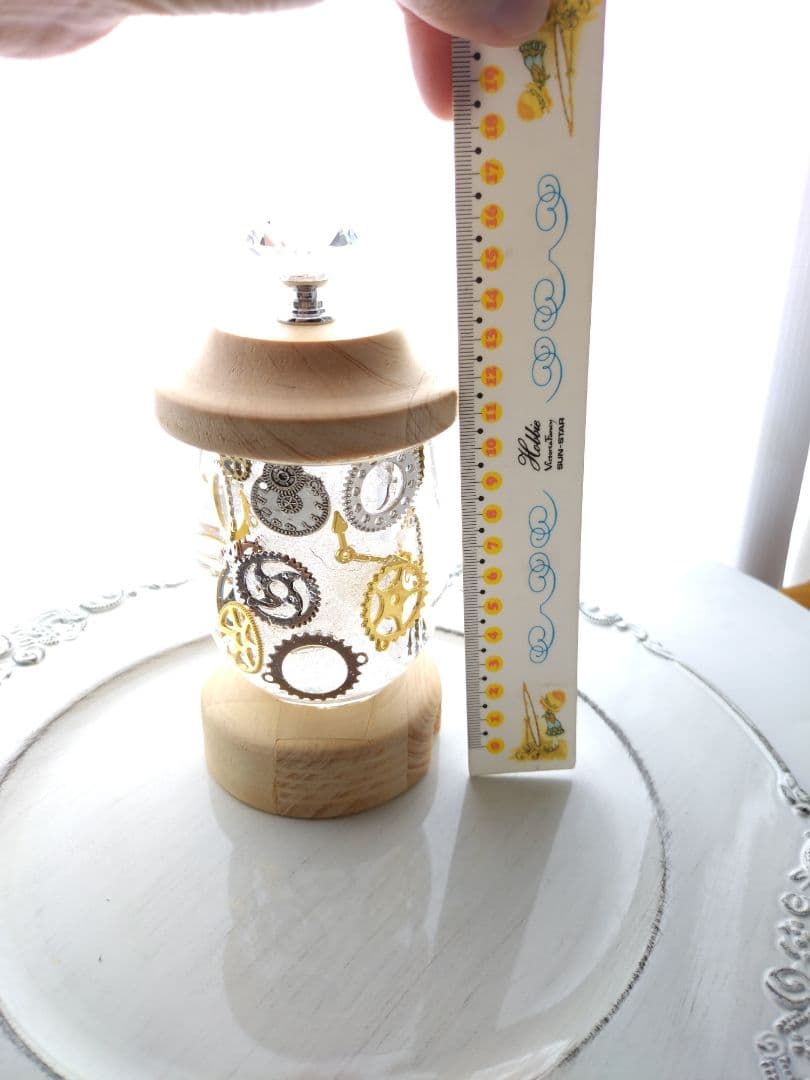 ハーバリウムランタン(歯車)