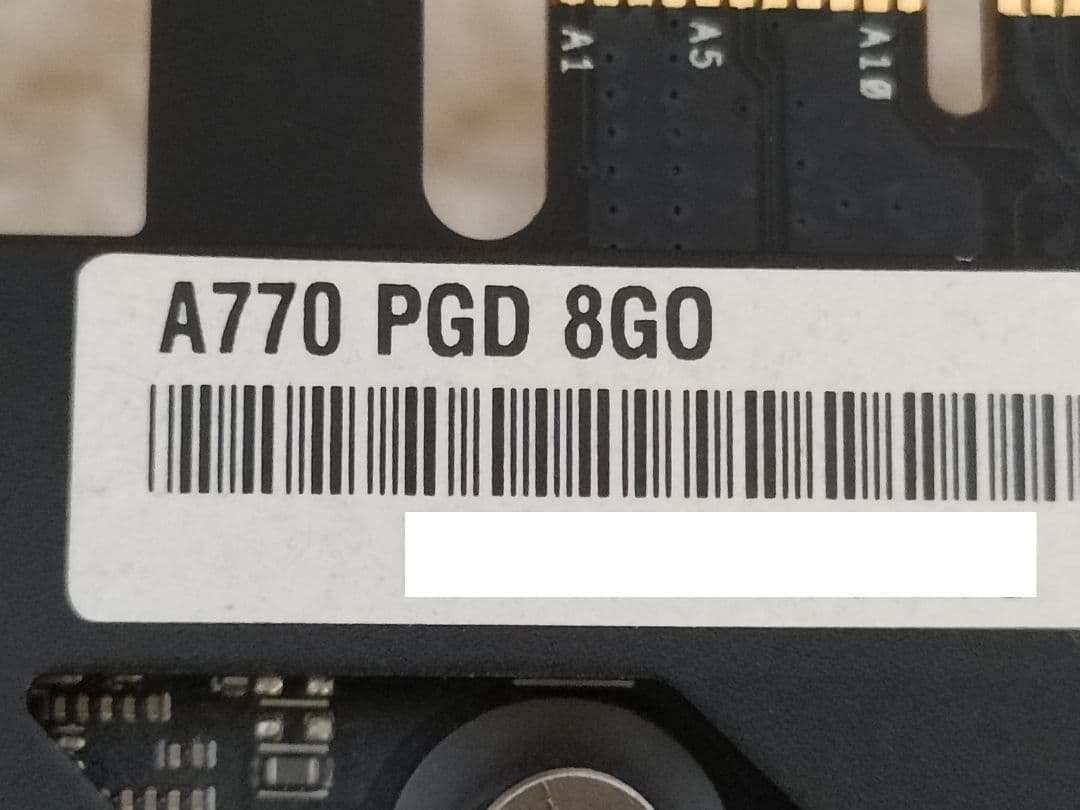 d*e様 ASRock ARC A770 8GB PHANTOM GAMING