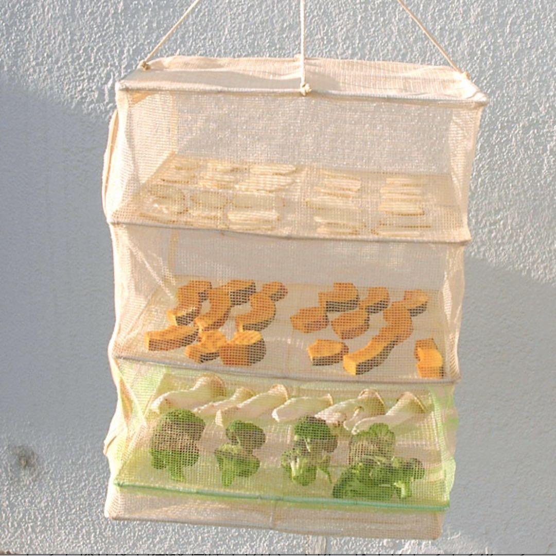 つきじ常陸屋 干しかご 3段 M