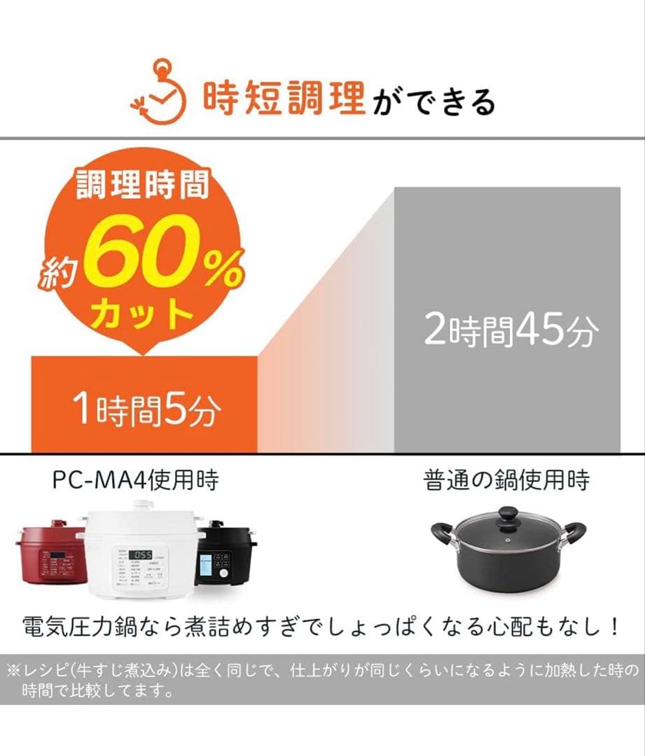 ほぼ新品！アイリスオーヤマ電気圧力鍋 黒 自動メニュー90種⭐︎早いもの勝ち⭐︎