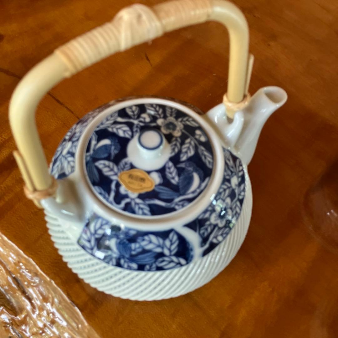 有田焼　墨山水土瓶茶器揃