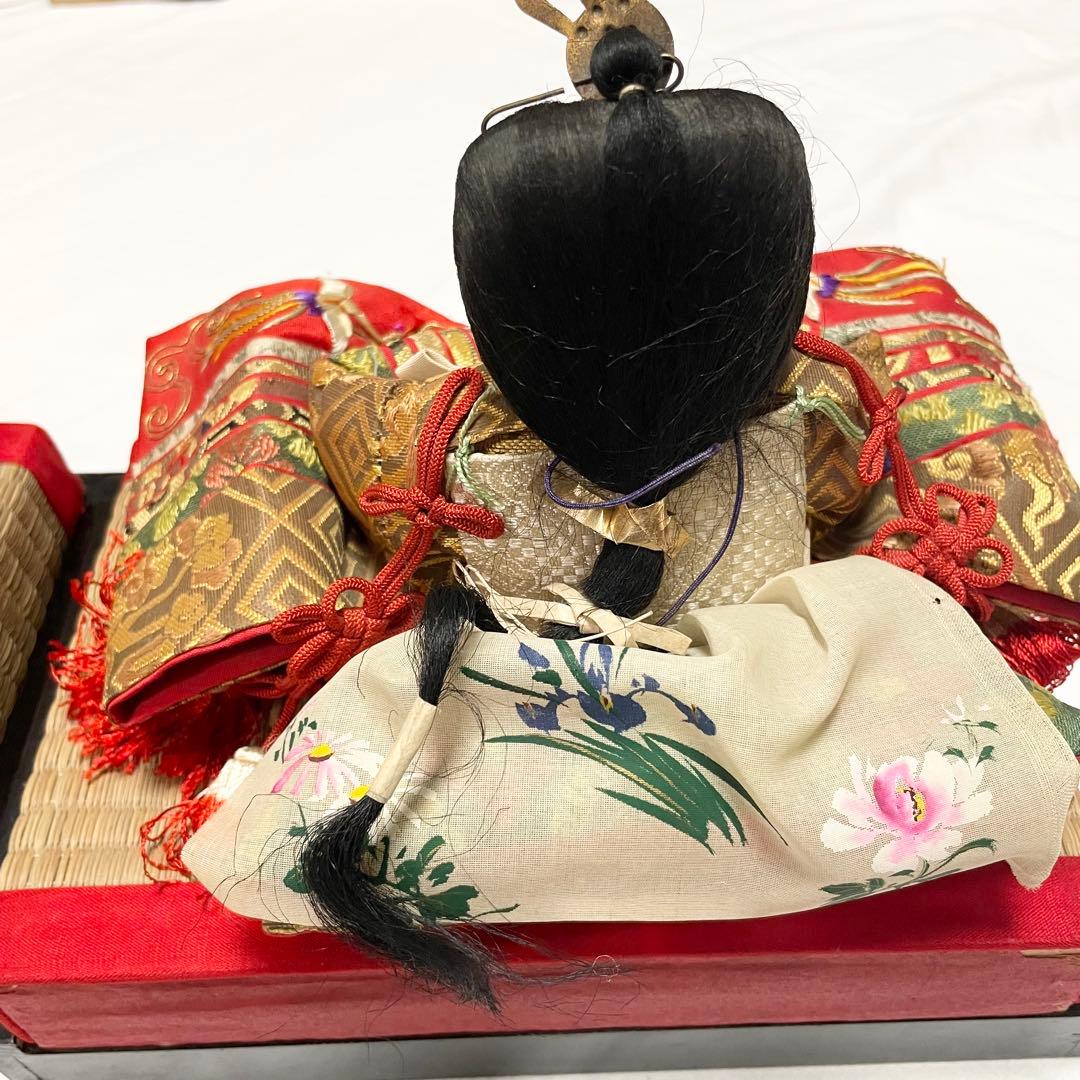 【骨董・アンティーク】親王飾り 雛人形 お内裏様 お雛様 小道具 台座 桃の節句