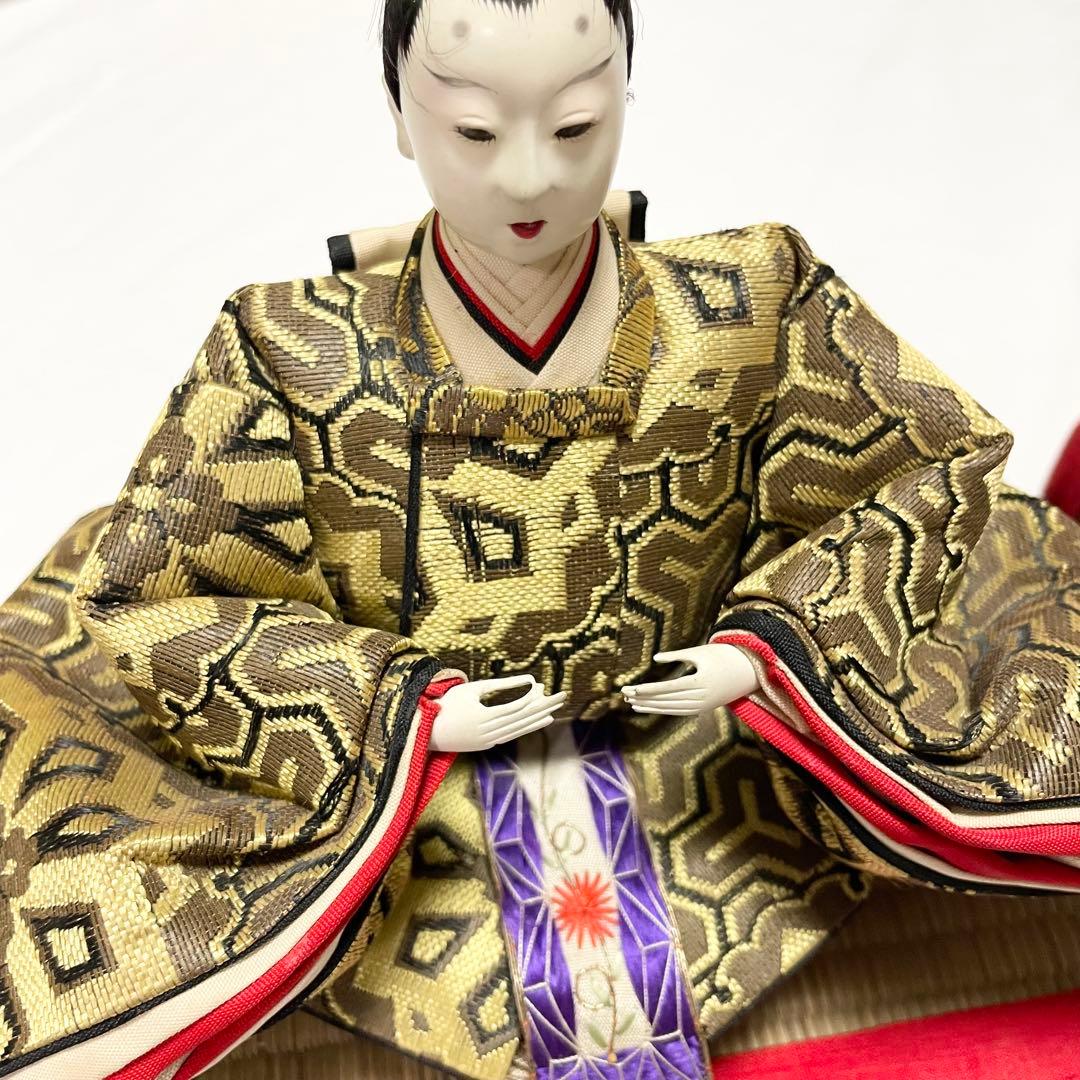 【骨董・アンティーク】親王飾り 雛人形 お内裏様 お雛様 小道具 台座 桃の節句