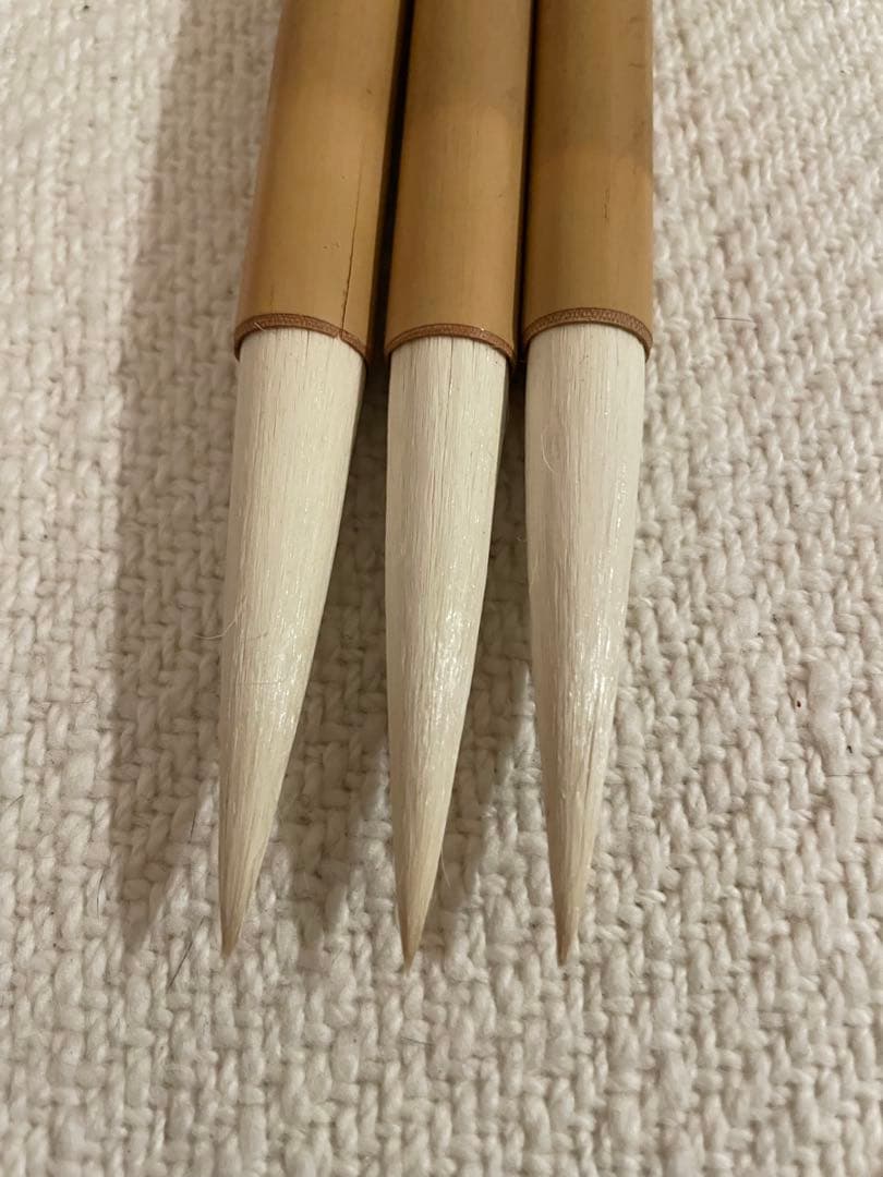 【書道】唐筆 雲中白鶴 皖泾筆厂 古筆　アンティーク　中国　羊毛　竹