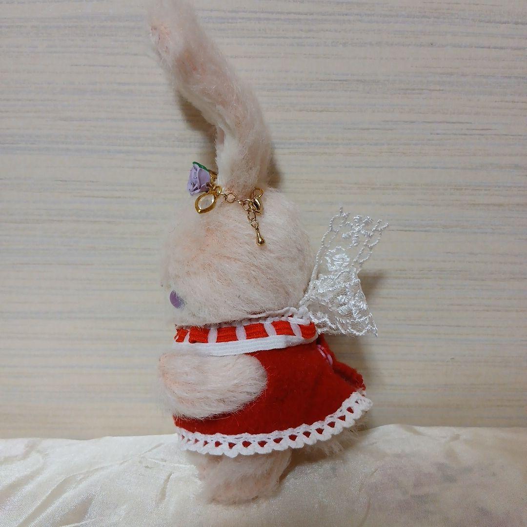 作家様　薔薇チャーム付き　うさぎ　ぬいぐるみ