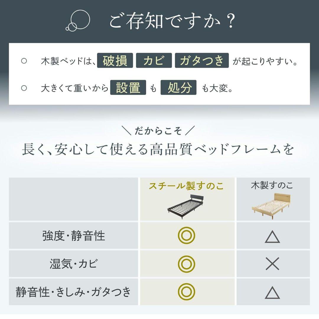 特価♦GOKUMIN スチールベッド シングル ダークグレー 税込32,398円