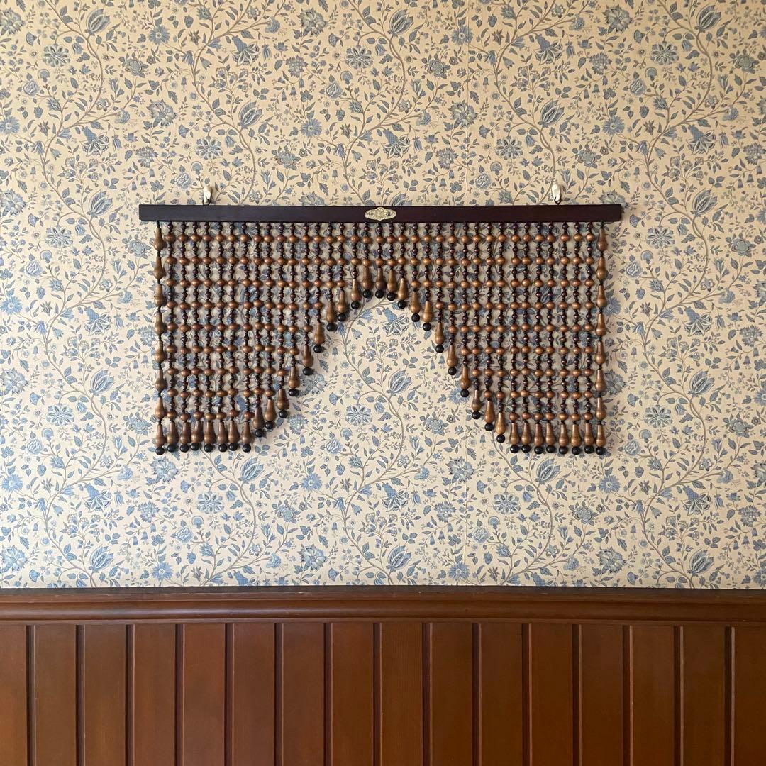 昭和レトロ　珠暖簾　珠のれん　ショート　当時物