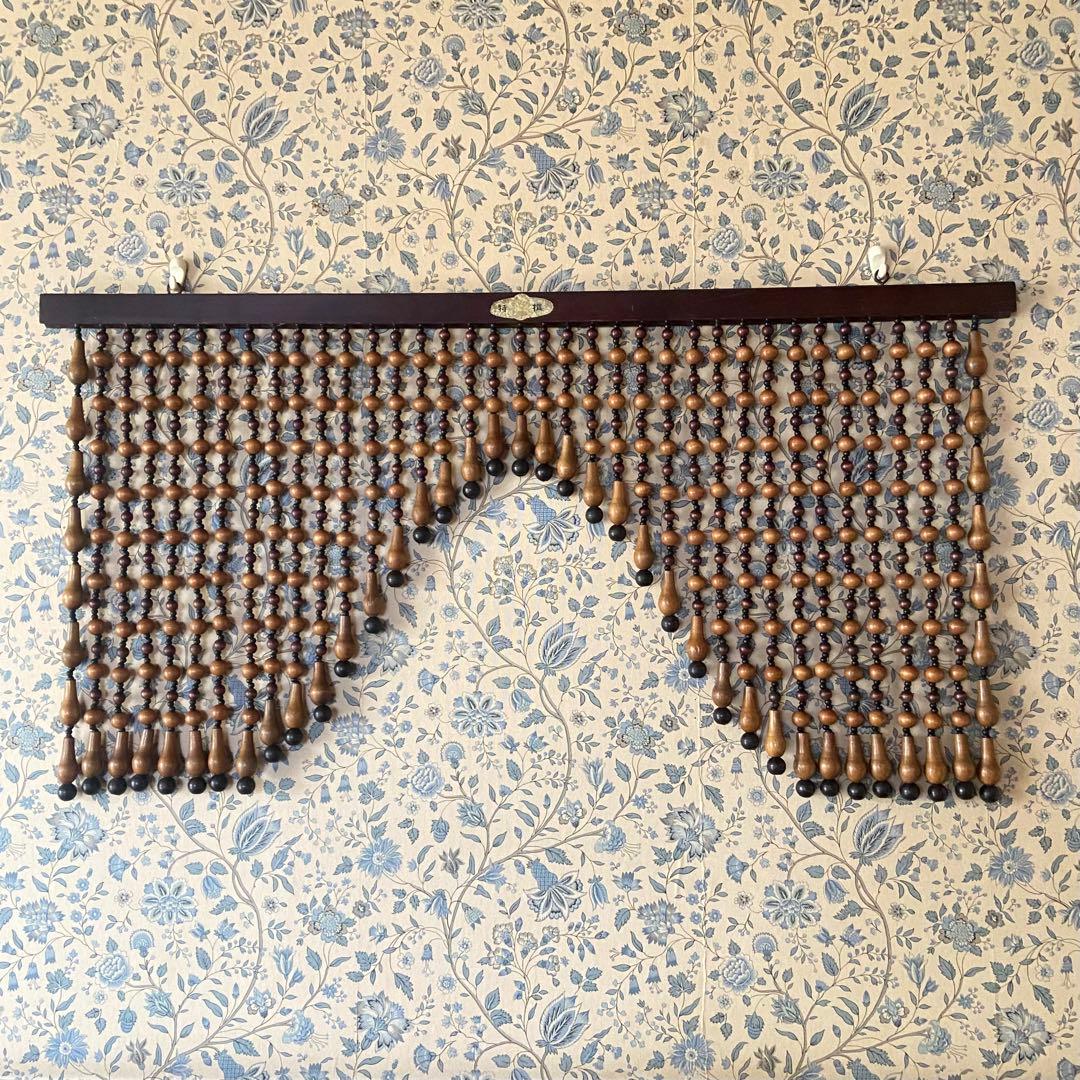 昭和レトロ　珠暖簾　珠のれん　ショート　当時物