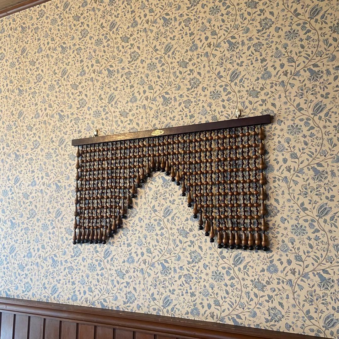 昭和レトロ　珠暖簾　珠のれん　ショート　当時物