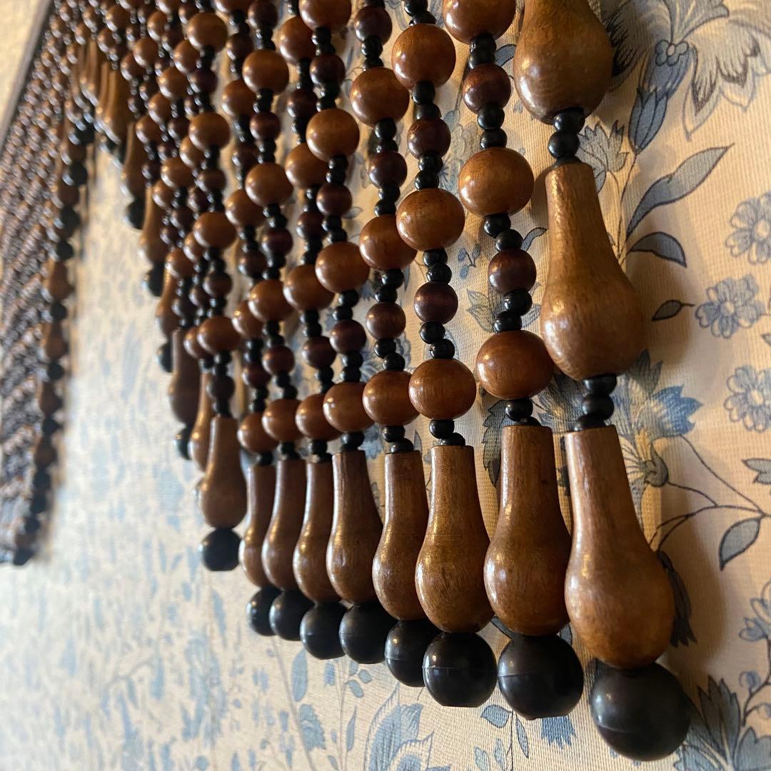 昭和レトロ　珠暖簾　珠のれん　ショート　当時物