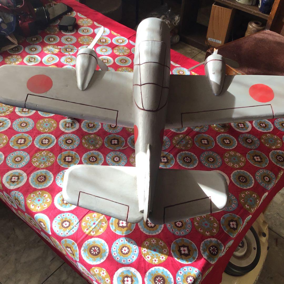 昭和　日本軍　木製大型玩具　航空機模型　検索　零銭　ブリキ　戦闘機