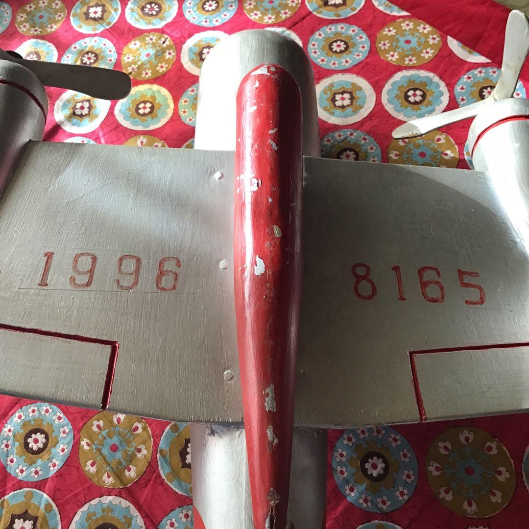 昭和　日本軍　木製大型玩具　航空機模型　検索　零銭　ブリキ　戦闘機