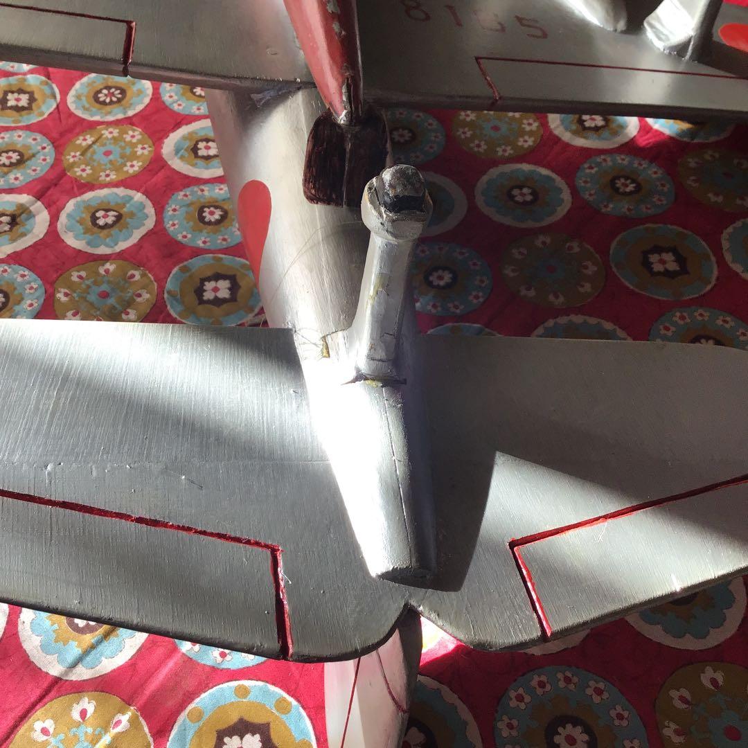 昭和　日本軍　木製大型玩具　航空機模型　検索　零銭　ブリキ　戦闘機