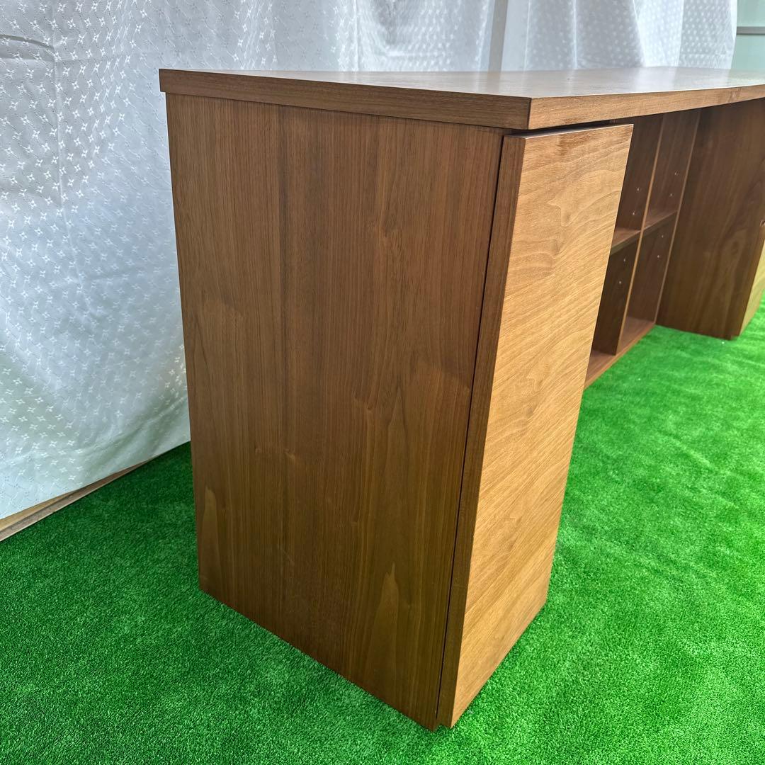 アクタス メッツォ2 200 ウォールナット 両袖机 パソコンデスク iso※