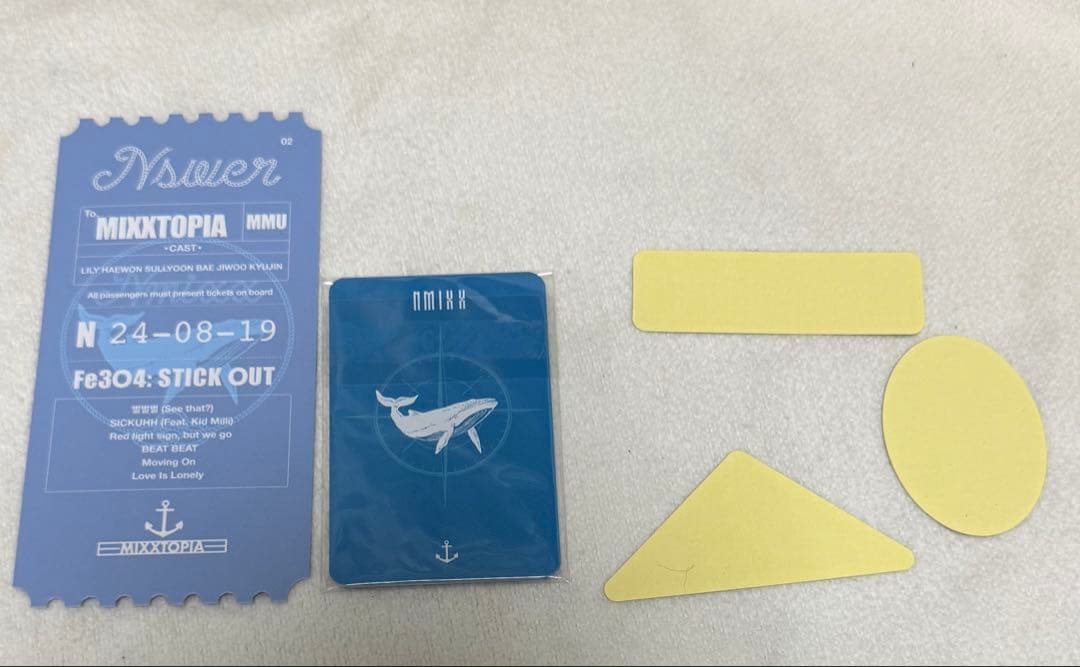 NMIXX パスポート トレカ シール STICK OUT popup