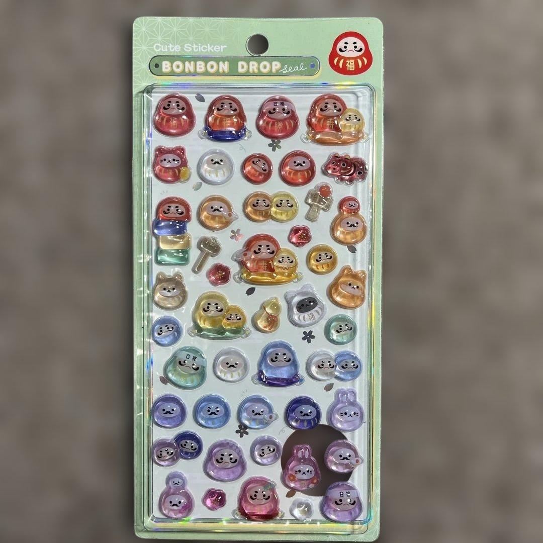 正規品 ボンボンドロップシール和柄 5枚セット